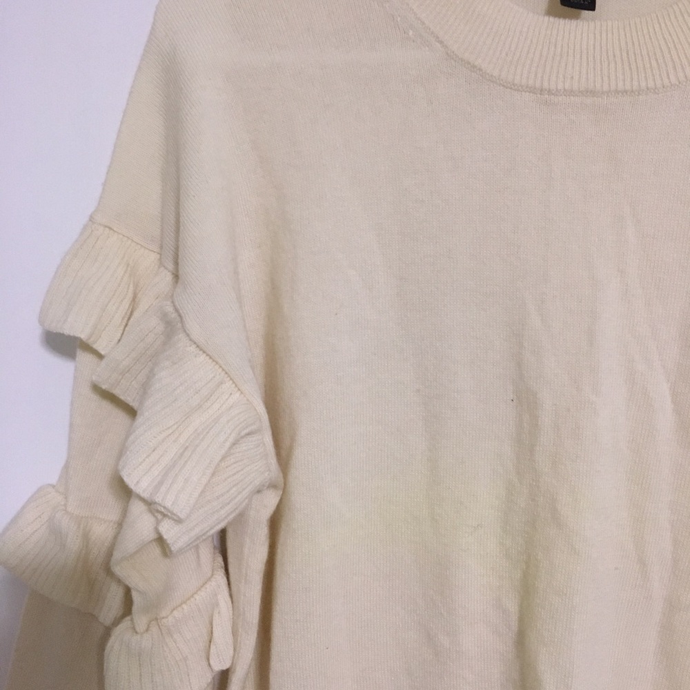 J. Crew Ruffle Sleeve Sweater - Picture 5 of 6
